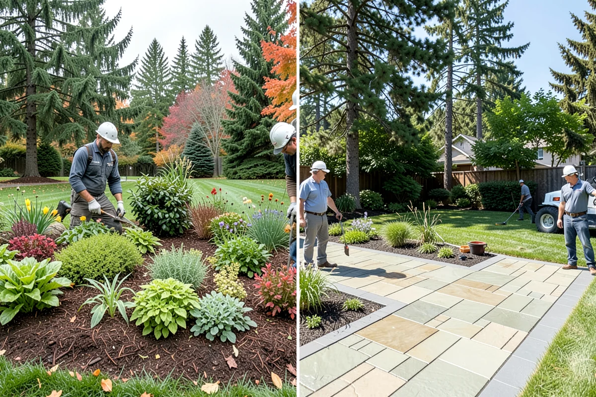 Lawn Edging in Clyde Hill, King County, WA - Mark the edge line along hardscapes and beds