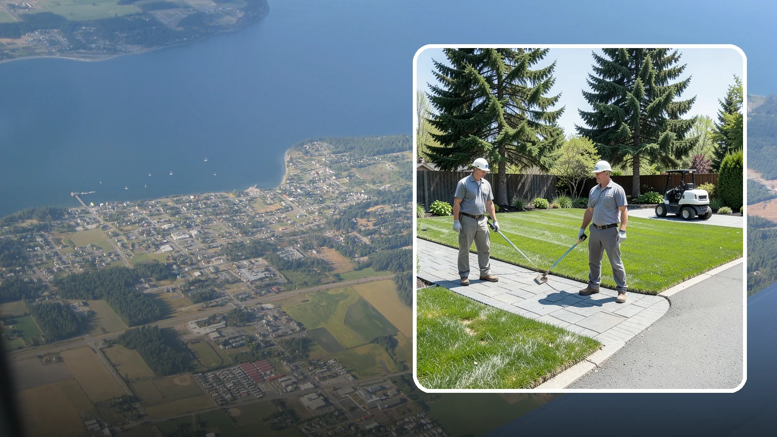 Lawn Edging in Coupeville, Island County, WA - Crisp lawn edges that give your yard a clean, finished border along walkways, driveways, and beds.