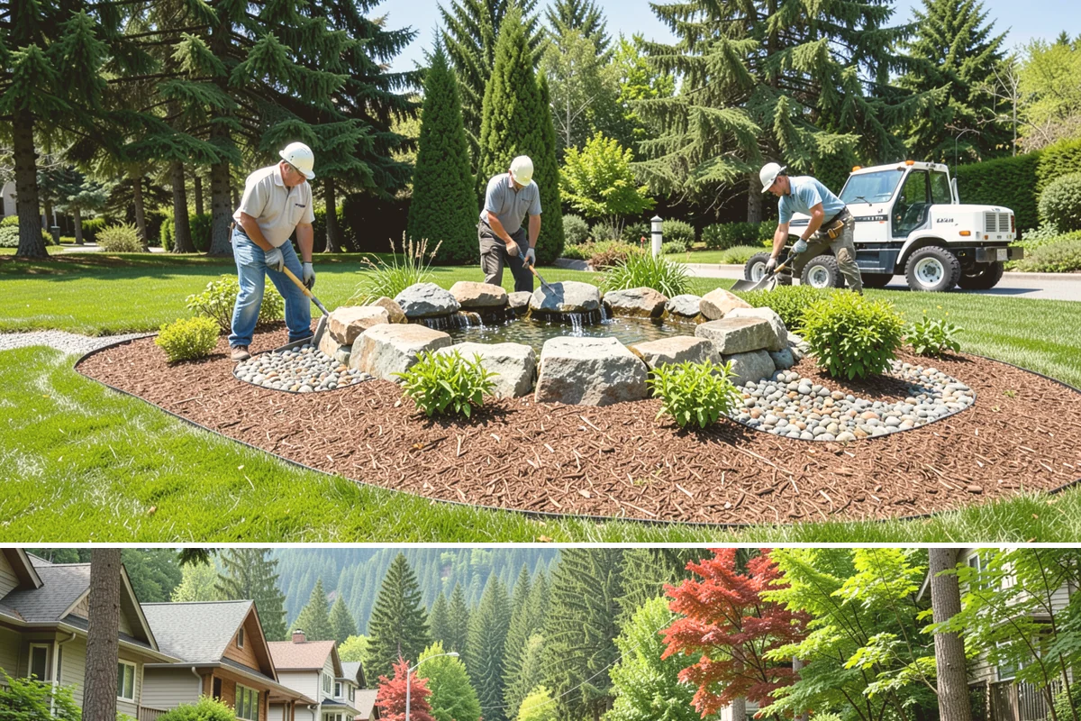 Lawn Edging in Darrington, Snohomish County, WA - Best maintained through the growing season alongside regular mowing