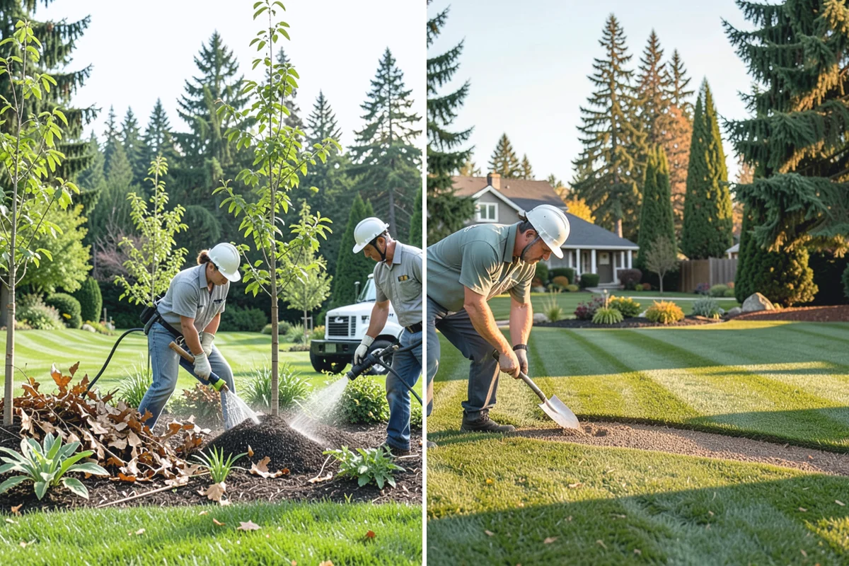 Lawn Edging in Des Moines, King County, WA - Mark the edge line along hardscapes and beds