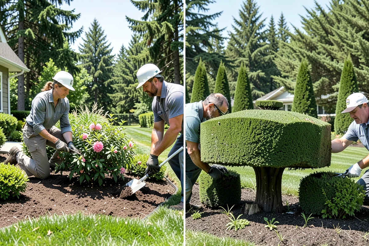 Lawn Edging in DuPont, Pierce County, WA - Mark the edge line along hardscapes and beds