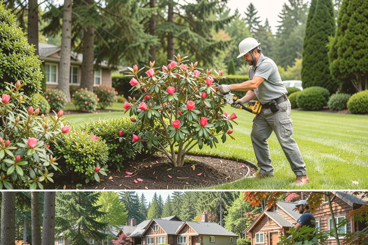 Lawn Edging in Edgewood, Pierce County, WA - Best maintained through the growing season alongside regular mowing