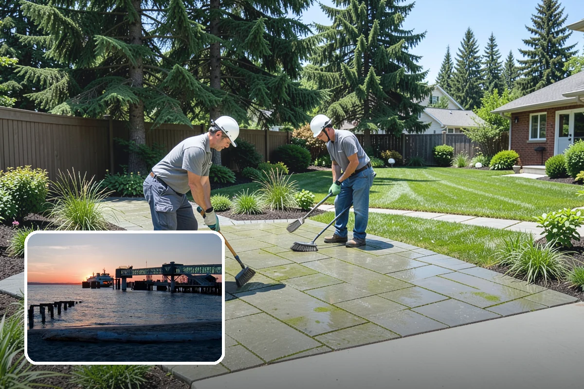 Lawn Edging in Edmonds, Snohomish County, WA - Sharp defined borders that frame the whole yard
