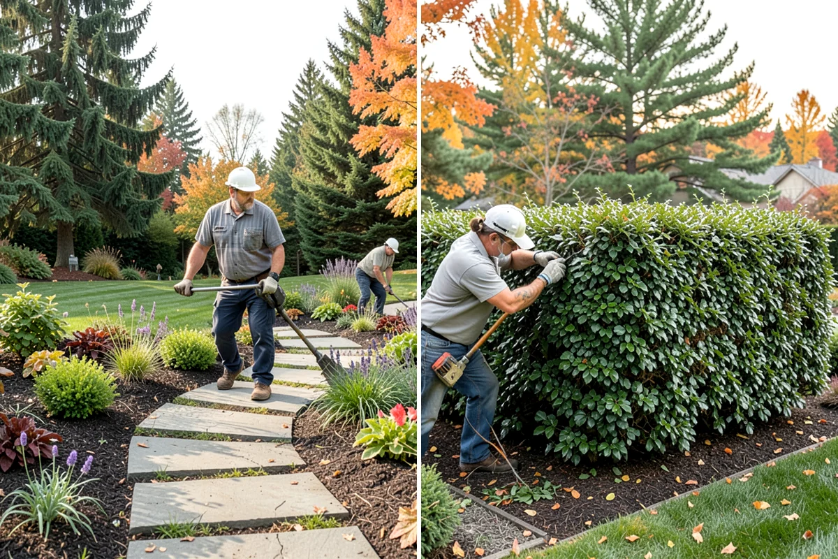 Lawn Edging in Federal Way, King County, WA - Mark the edge line along hardscapes and beds