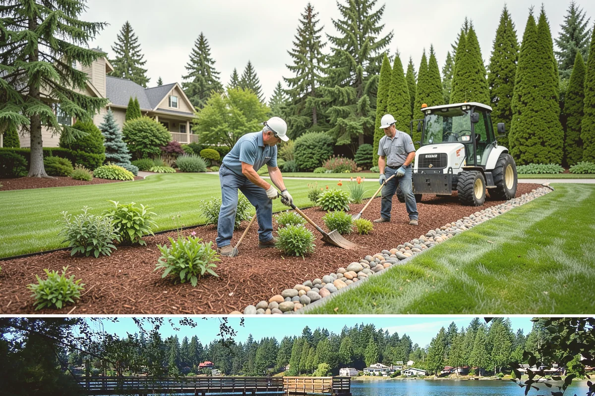 Lawn Edging in Federal Way, King County, WA - Best maintained through the growing season alongside regular mowing