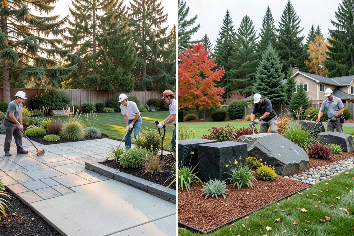 Lawn Edging in Fircrest, Pierce County, WA - Mark the edge line along hardscapes and beds