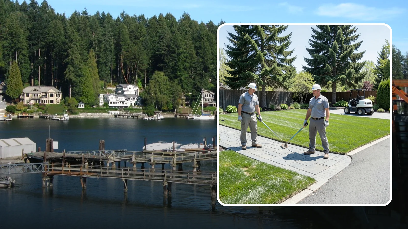 Lawn Edging in Gig Harbor, Pierce County, WA - Crisp lawn edges that give your yard a clean, finished border along walkways, driveways, and beds.