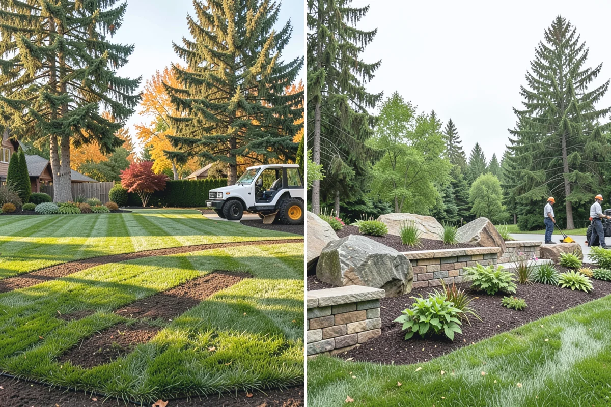 Lawn Edging in Hamilton, Skagit County, WA - Mark the edge line along hardscapes and beds