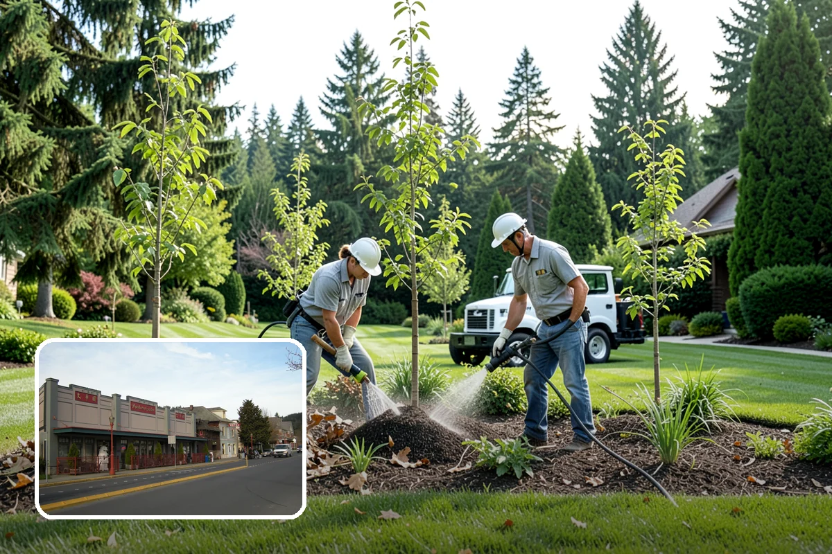 Lawn Edging in Issaquah, King County, WA - Sharp defined borders that frame the whole yard