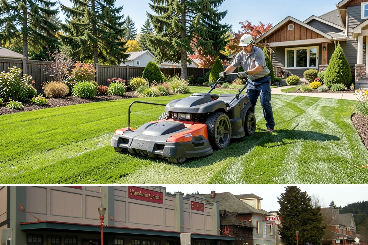 Lawn Edging in Issaquah, King County, WA - Best maintained through the growing season alongside regular mowing