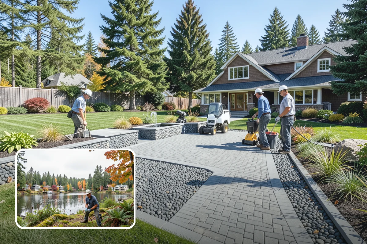 Lawn Edging in La Conner, Skagit County, WA - Sharp defined borders that frame the whole yard