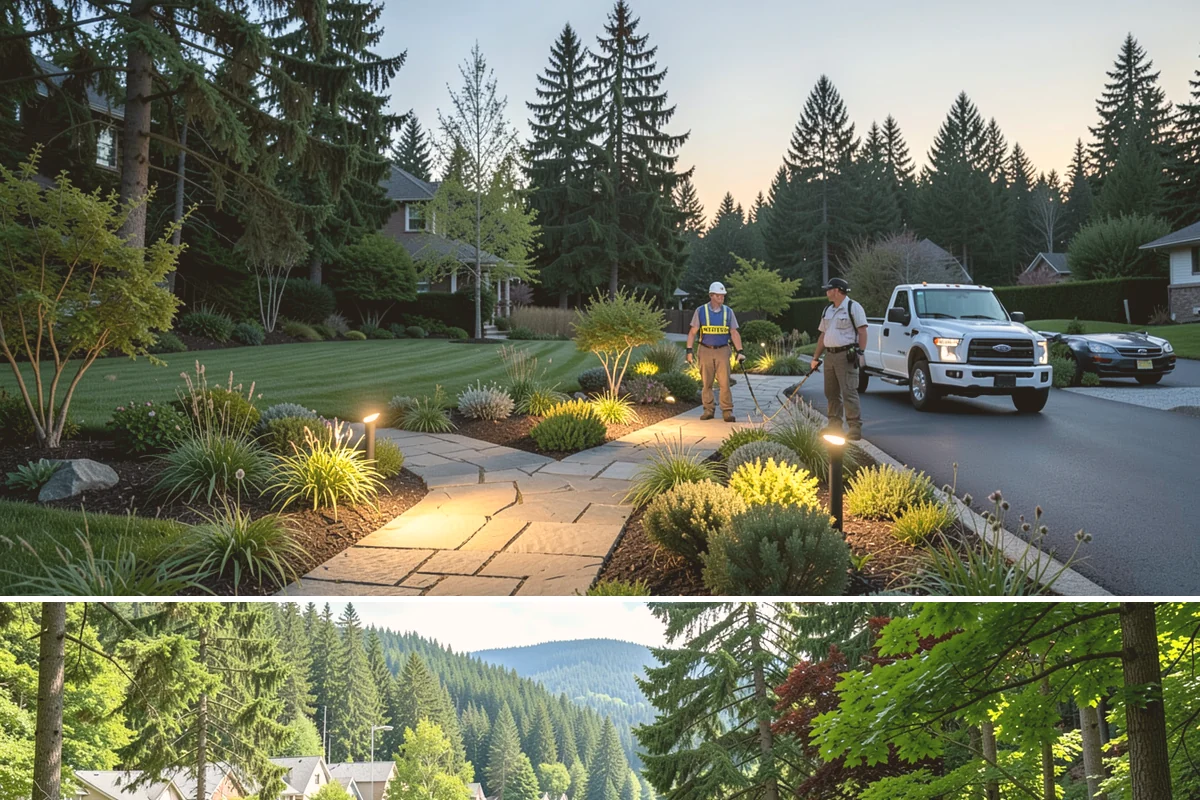 Lawn Edging in Lake Forest Park, King County, WA - Best maintained through the growing season alongside regular mowing