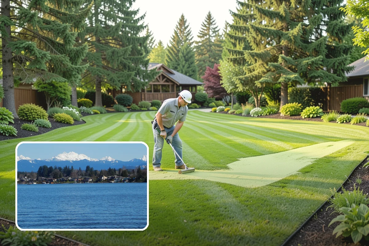 Lawn Edging in Lake Stevens, Snohomish County, WA - Sharp defined borders that frame the whole yard