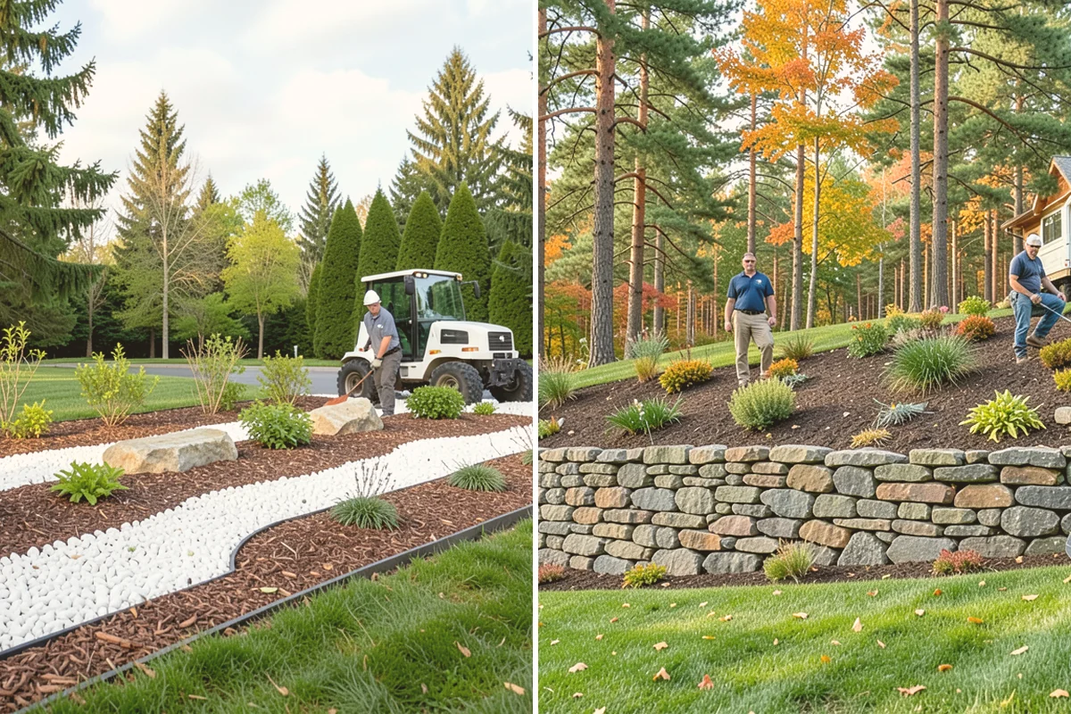 Lawn Edging in Langley, Island County, WA - Mark the edge line along hardscapes and beds