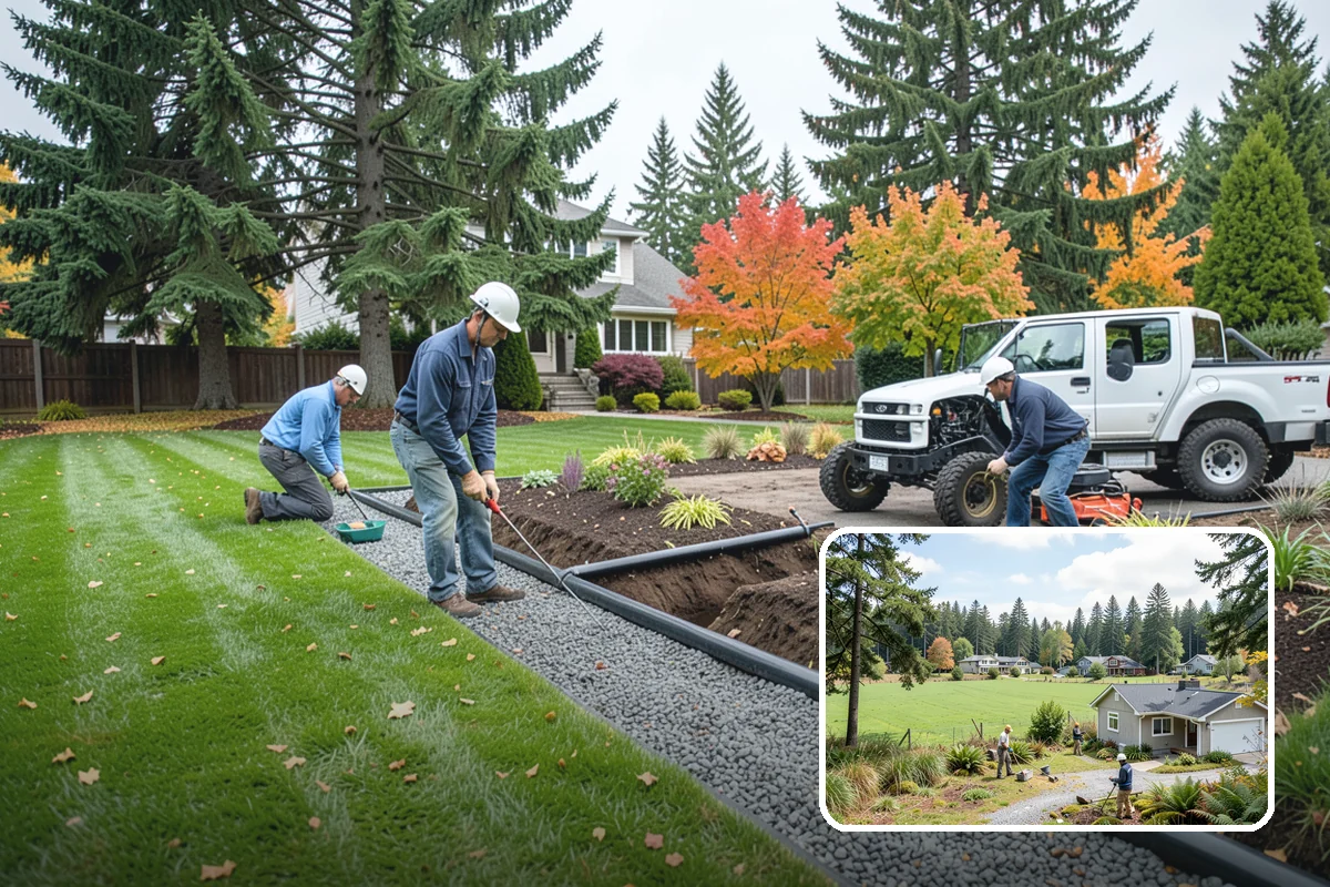 Lawn Edging in Lyman, Skagit County, WA - Sharp defined borders that frame the whole yard