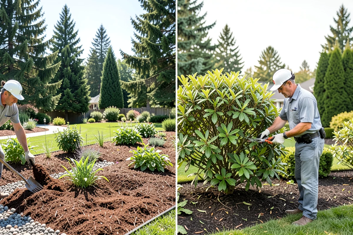 Lawn Edging in Lyman, Skagit County, WA - Mark the edge line along hardscapes and beds