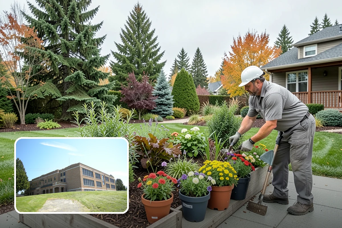 Lawn Edging in Maple Valley, King County, WA - Sharp defined borders that frame the whole yard