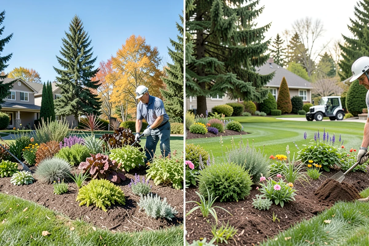 Lawn Edging in Maple Valley, King County, WA - Mark the edge line along hardscapes and beds