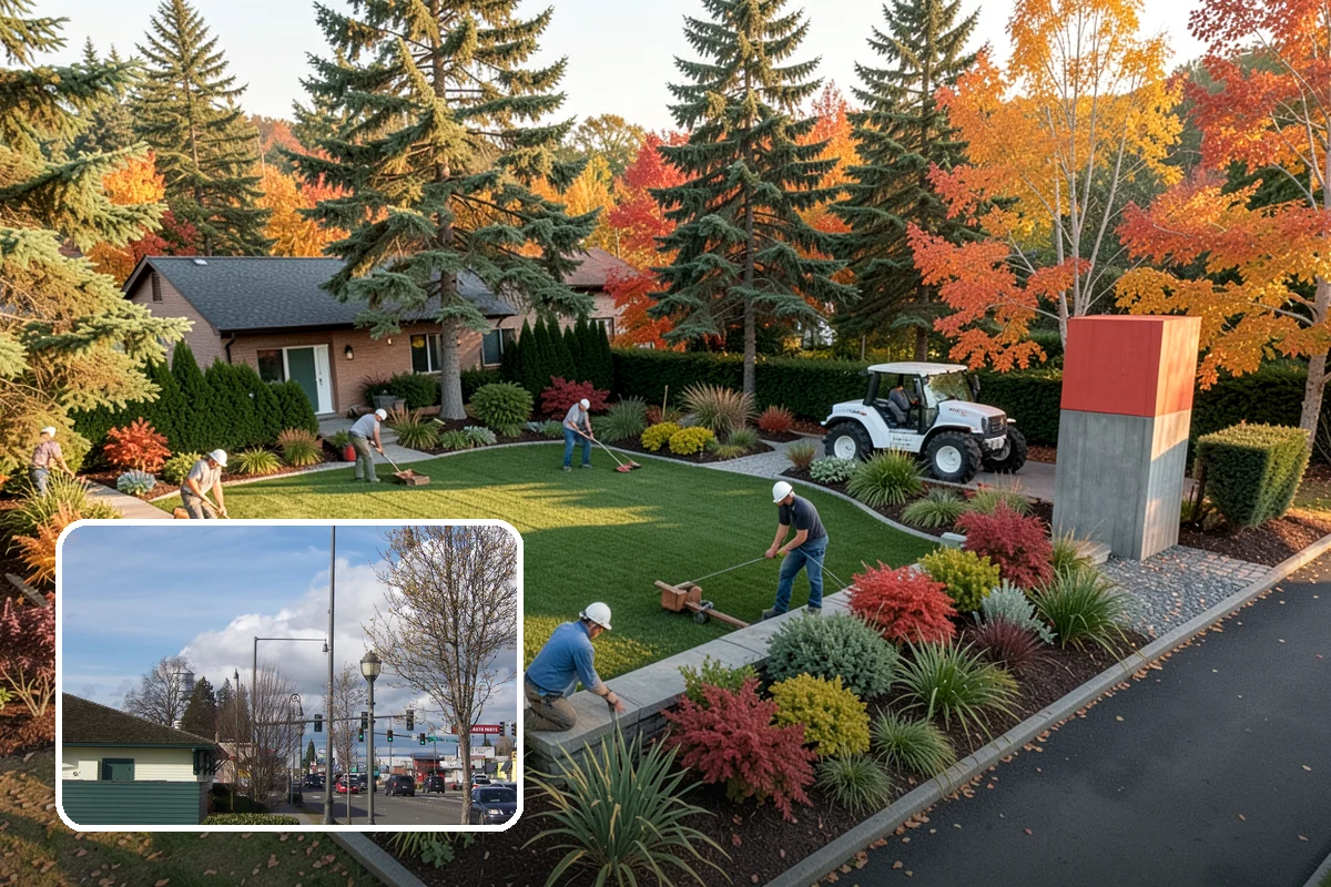Lawn Edging in Marysville, Snohomish County, WA - Sharp defined borders that frame the whole yard
