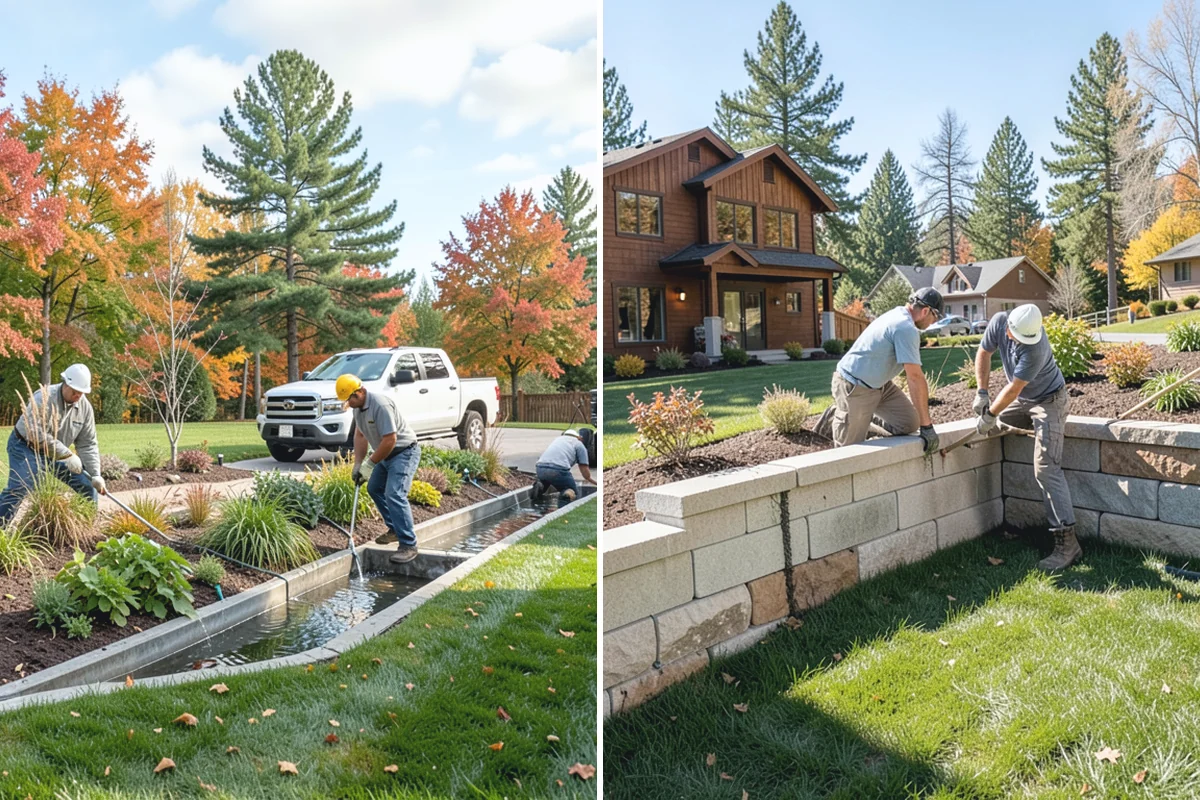 Lawn Edging in Marysville, Snohomish County, WA - Mark the edge line along hardscapes and beds