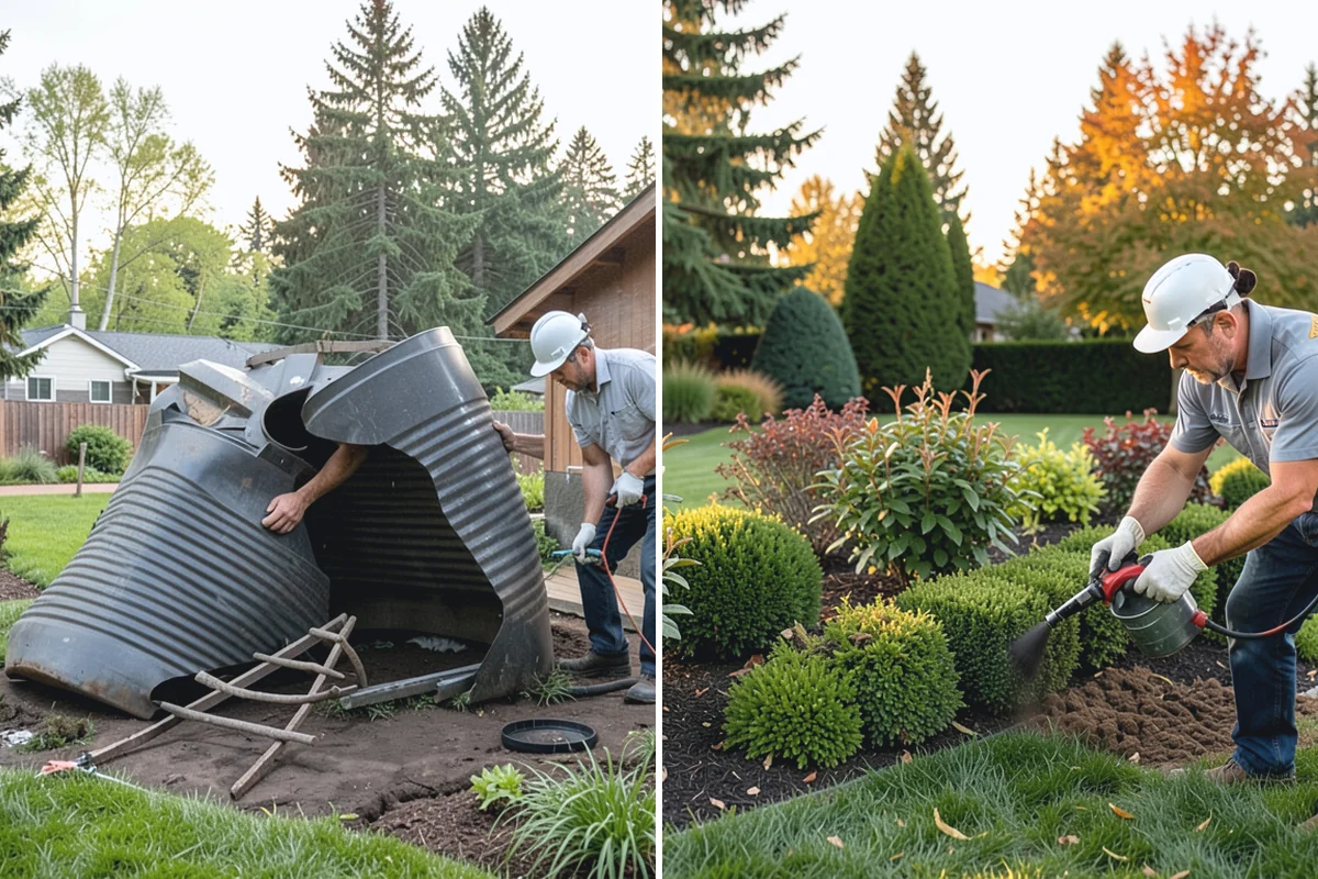 Lawn Edging in Medina, King County, WA - Mark the edge line along hardscapes and beds