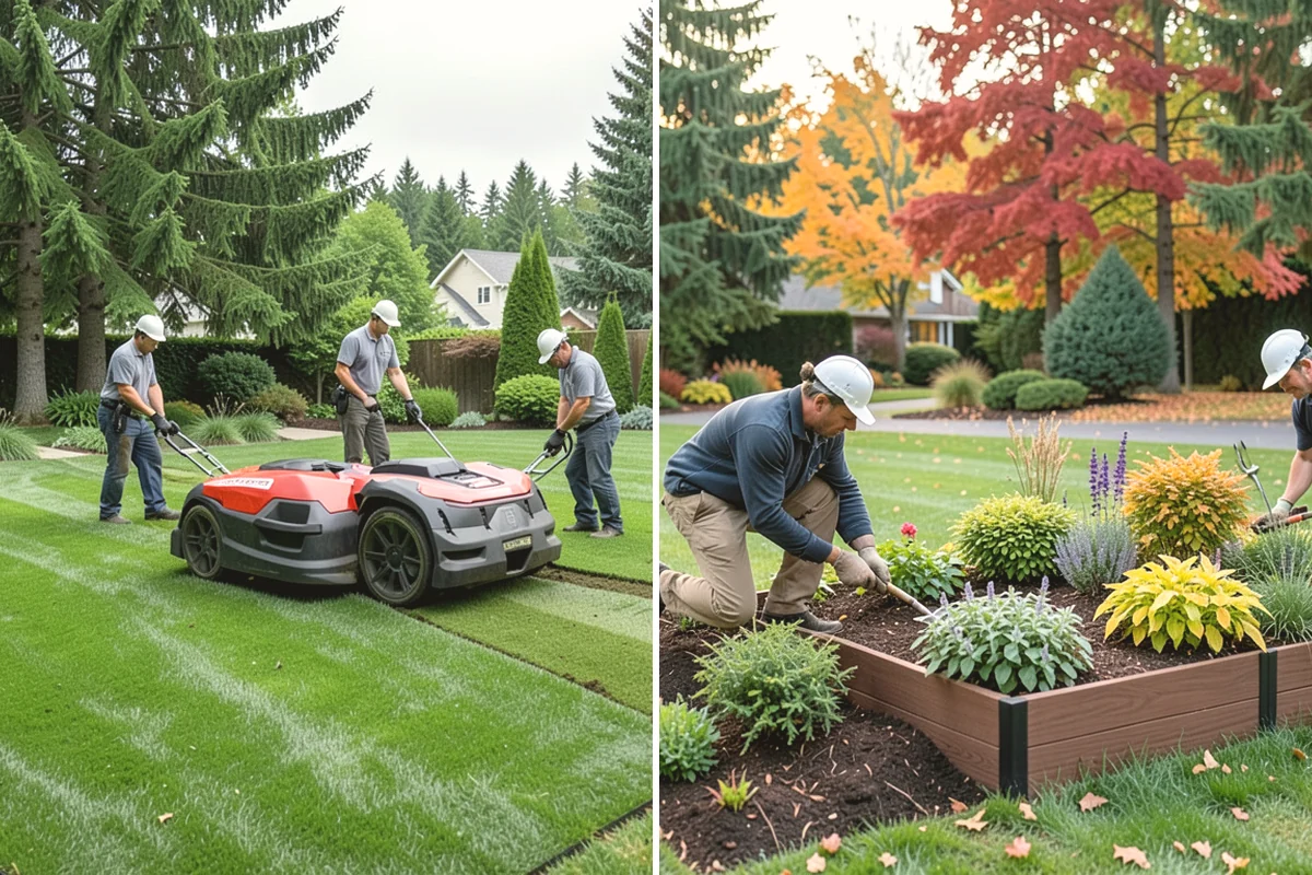 Lawn Edging in Mercer Island, King County, WA - Mark the edge line along hardscapes and beds