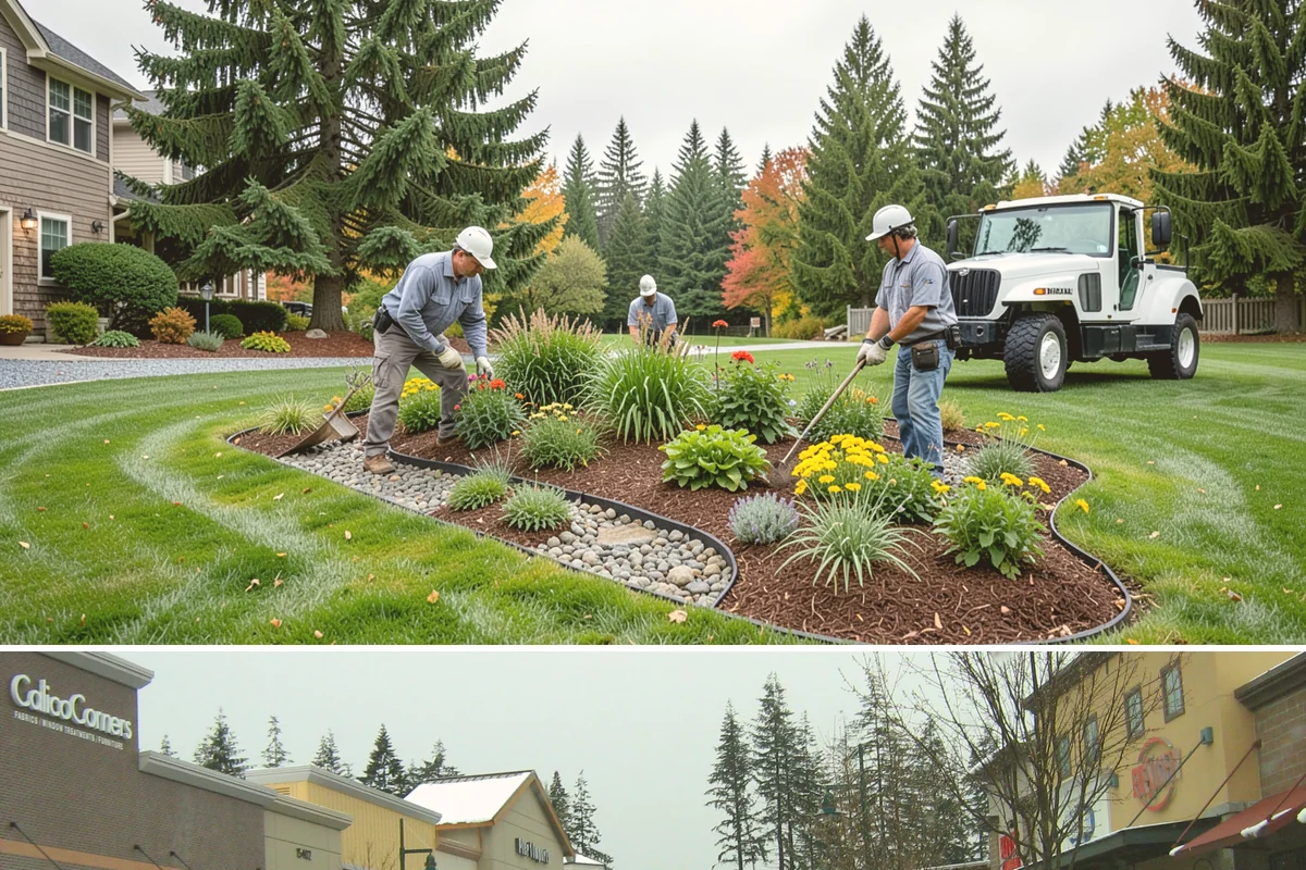 Lawn Edging in Mill Creek, Snohomish County, WA - Best maintained through the growing season alongside regular mowing