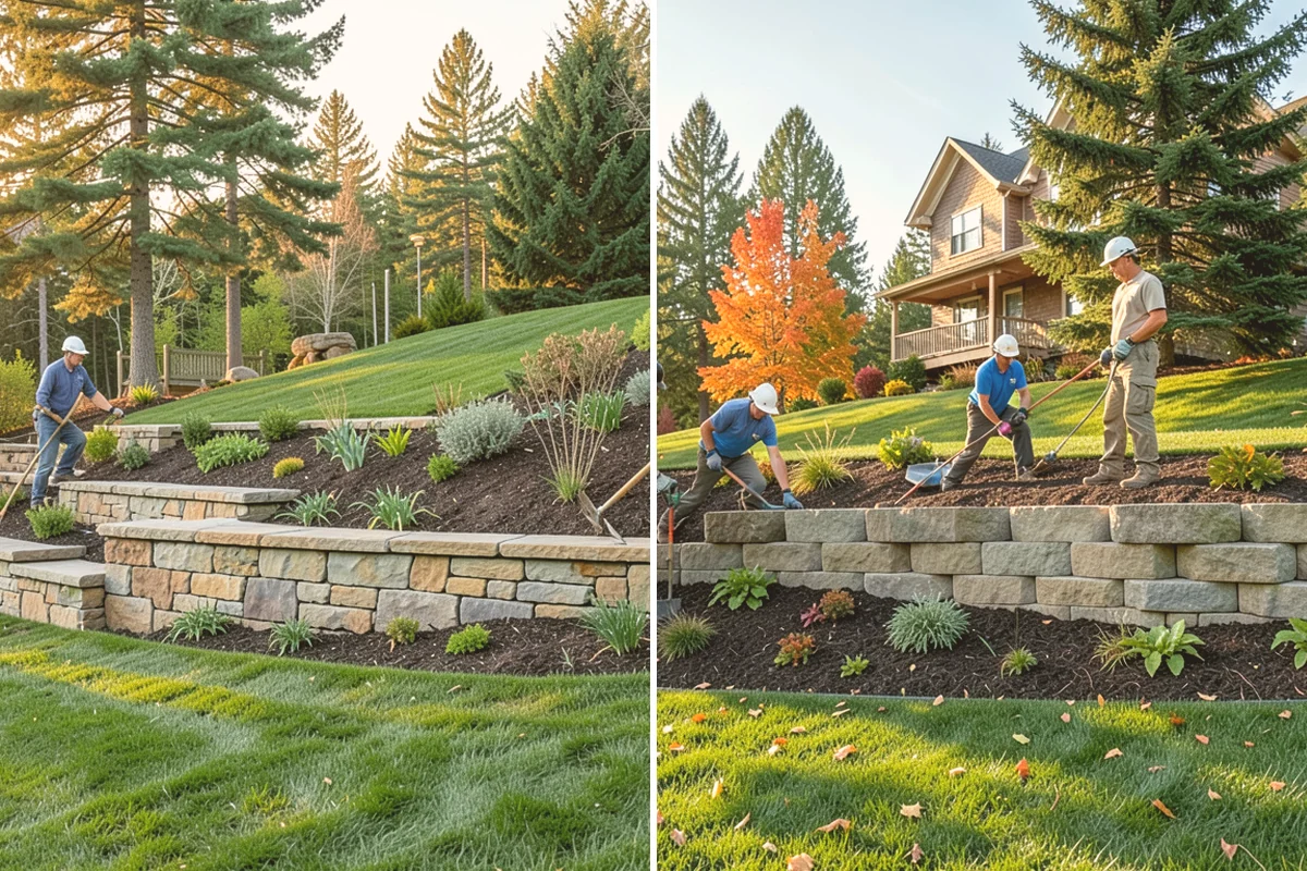 Lawn Edging in Milton, King County, WA - Mark the edge line along hardscapes and beds
