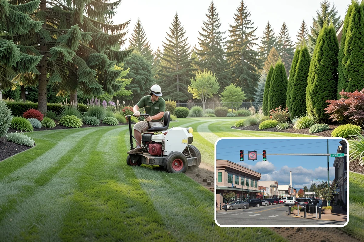 Lawn Edging in Monroe, Snohomish County, WA - Sharp defined borders that frame the whole yard