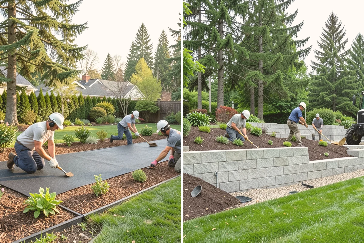Lawn Edging in Newcastle, King County, WA - Mark the edge line along hardscapes and beds