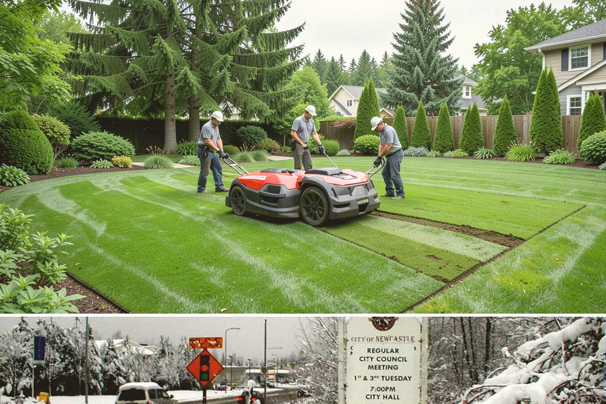 Lawn Edging in Newcastle, King County, WA - Best maintained through the growing season alongside regular mowing