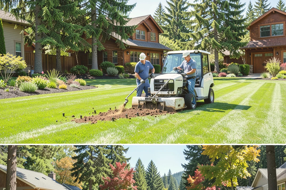 Lawn Edging in Orting, Pierce County, WA - Best maintained through the growing season alongside regular mowing