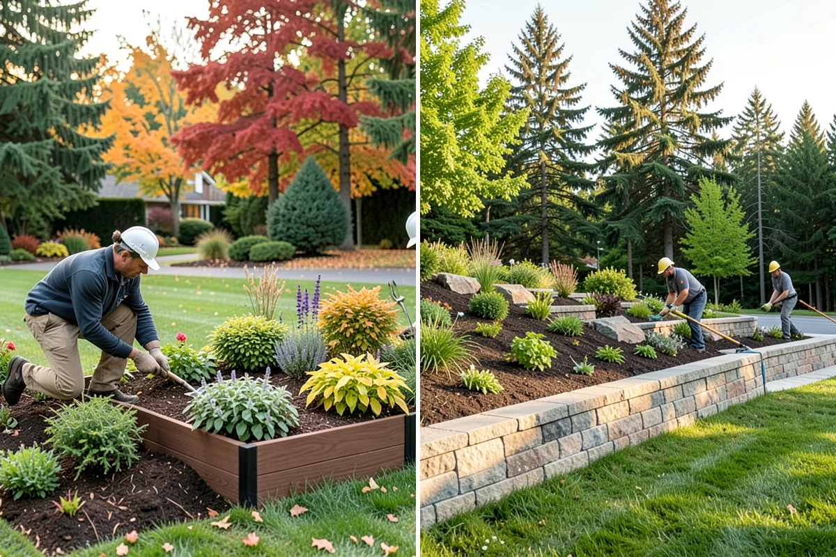 Lawn Edging in Puyallup, Pierce County, WA - Mark the edge line along hardscapes and beds