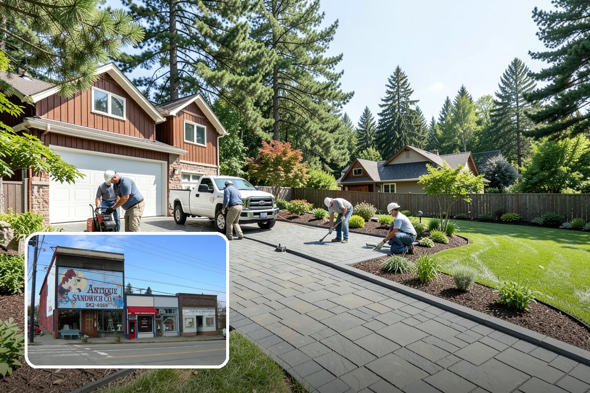 Lawn Edging in Ruston, Pierce County, WA - Sharp defined borders that frame the whole yard