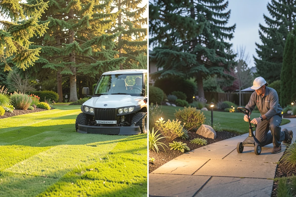 Lawn Edging in Ruston, Pierce County, WA - Mark the edge line along hardscapes and beds