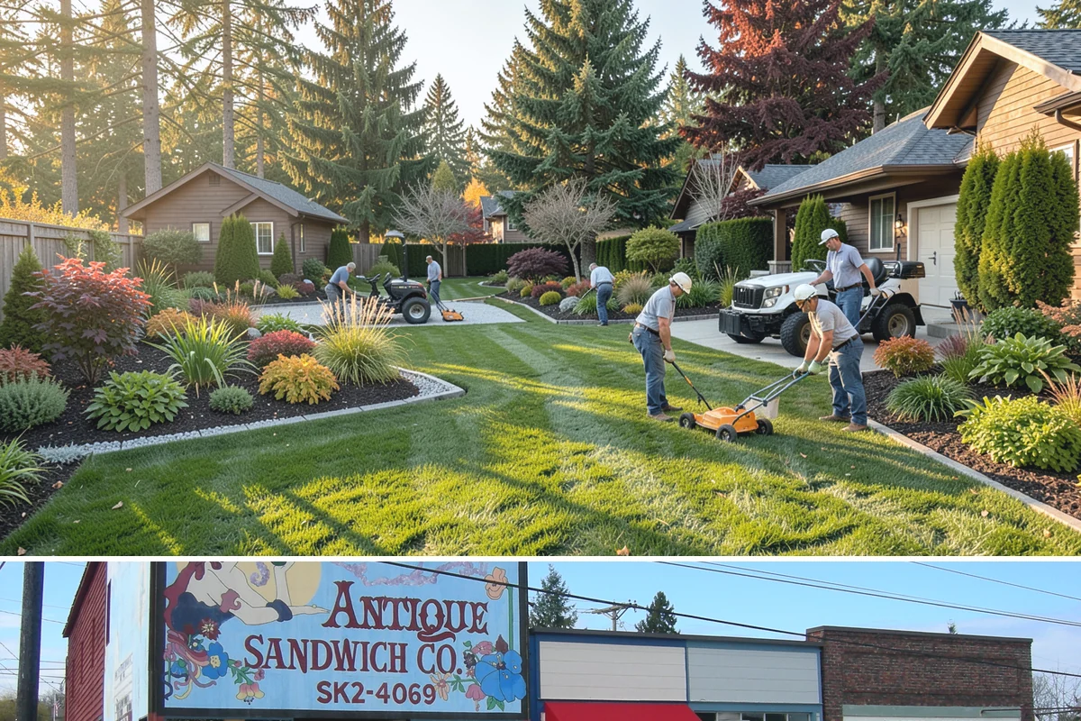 Lawn Edging in Ruston, Pierce County, WA - Best maintained through the growing season alongside regular mowing