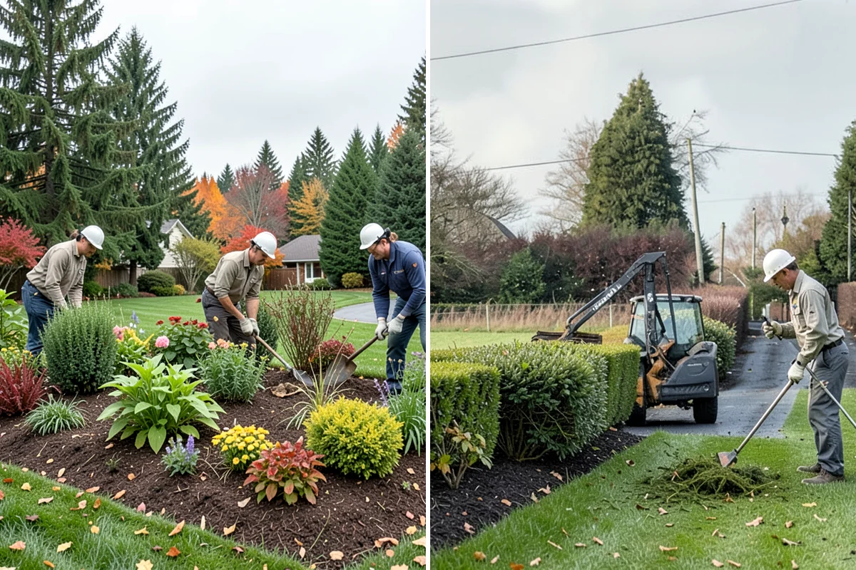 Lawn Edging in SeaTac, King County, WA - Mark the edge line along hardscapes and beds