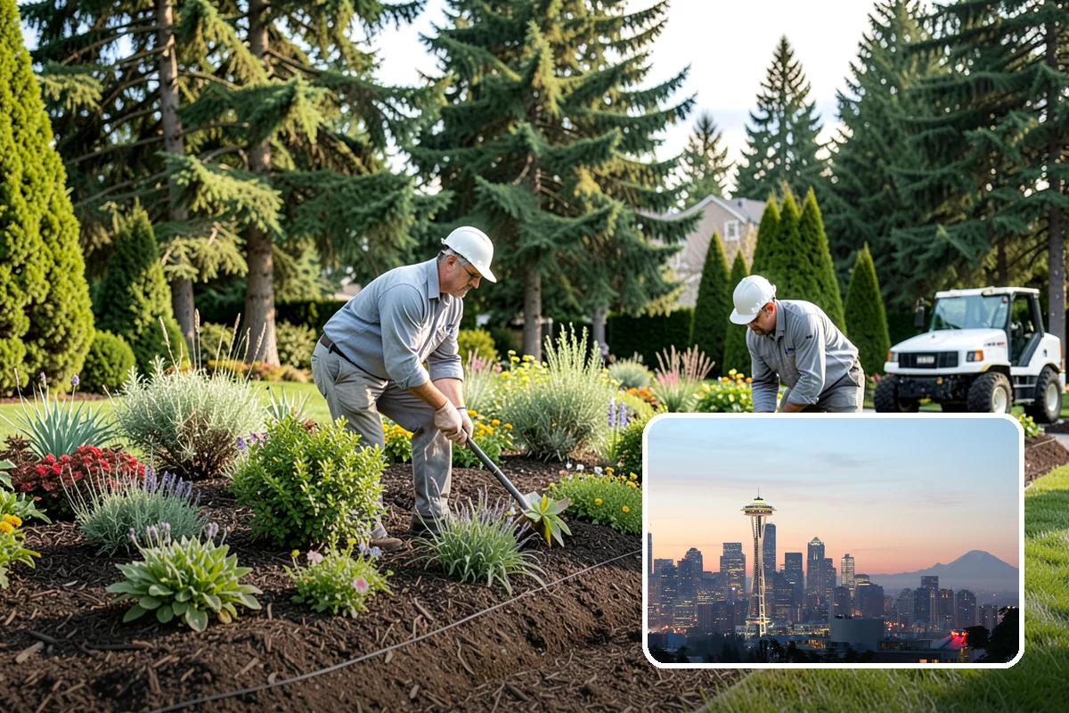 Lawn Edging in Seattle, King County, WA - Sharp defined borders that frame the whole yard