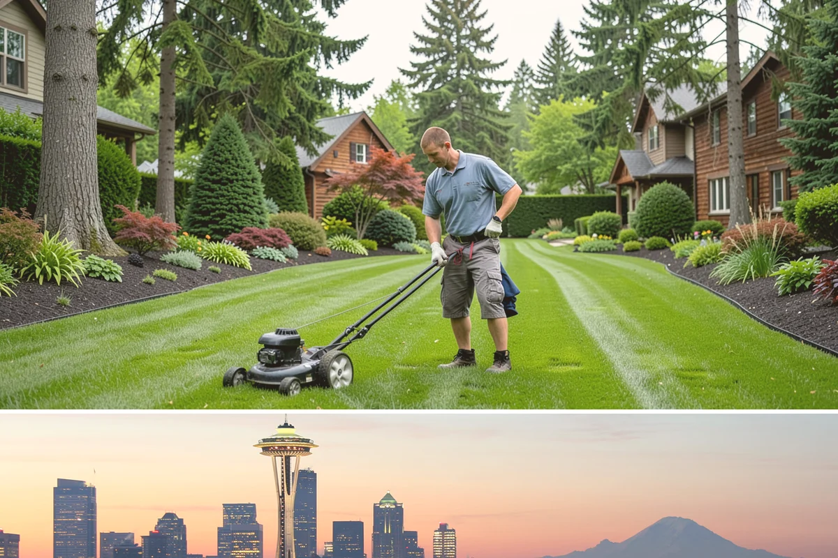 Lawn Edging in Seattle, King County, WA - Best maintained through the growing season alongside regular mowing