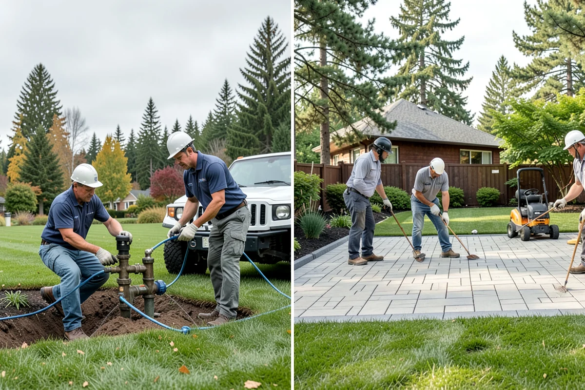 Lawn Edging in Shoreline, King County, WA - Mark the edge line along hardscapes and beds
