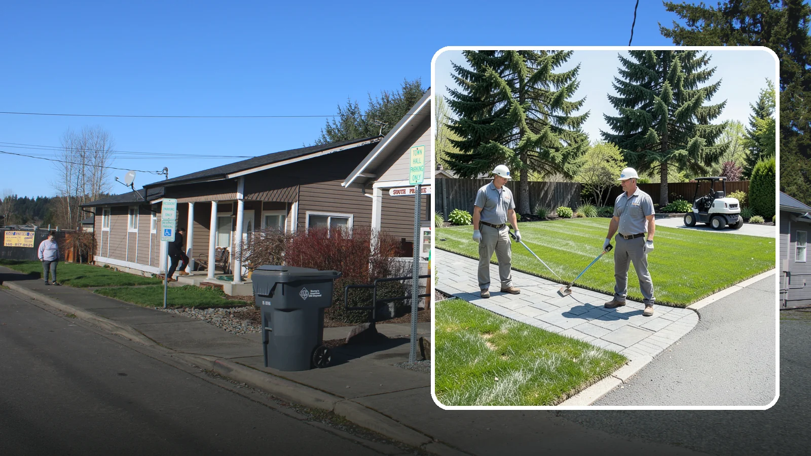 Lawn Edging in South Prairie, Pierce County, WA - Crisp lawn edges that give your yard a clean, finished border along walkways, driveways, and beds.