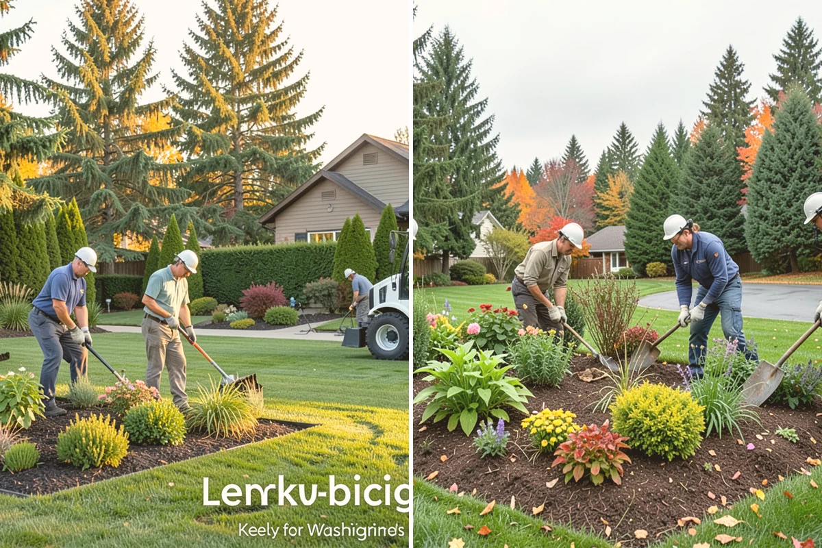 Lawn Edging in Stanwood, Snohomish County, WA - Mark the edge line along hardscapes and beds