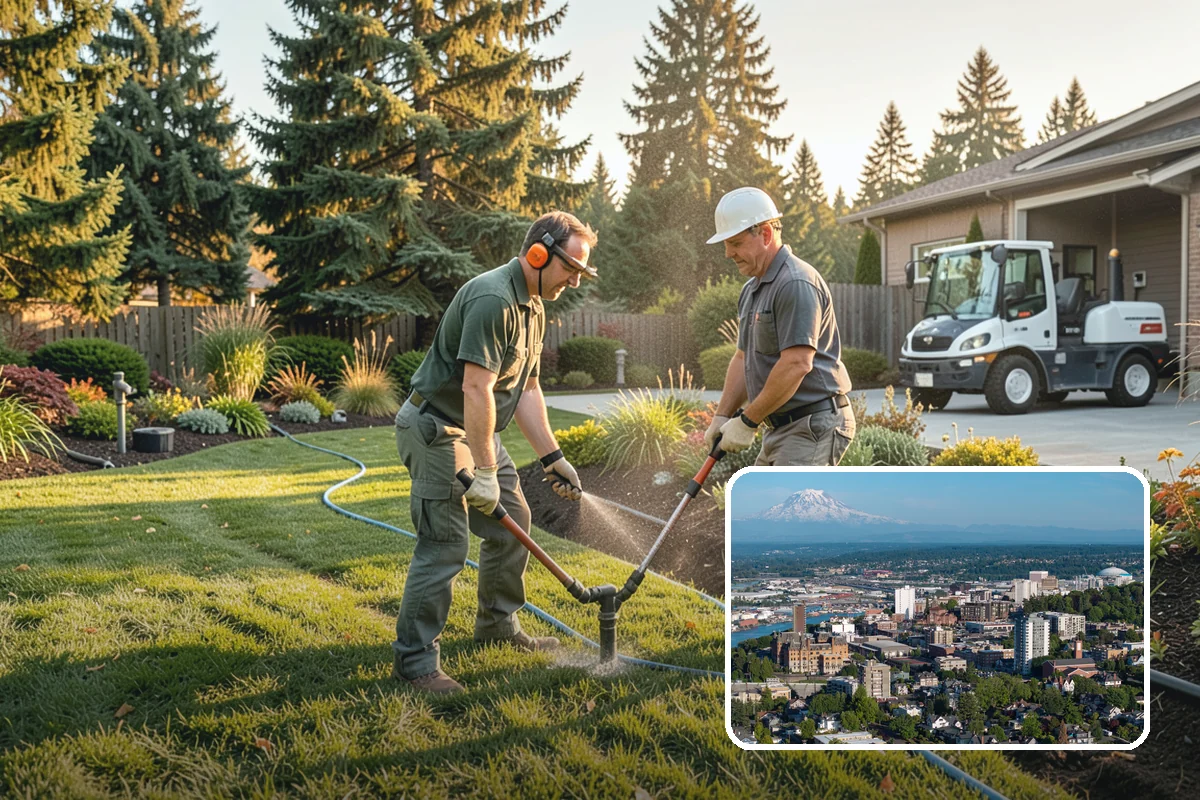 Lawn Edging in Tacoma, Pierce County, WA - Sharp defined borders that frame the whole yard