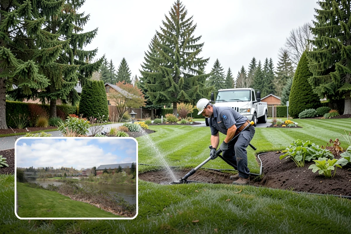 Lawn Edging in Tukwila, King County, WA - Sharp defined borders that frame the whole yard