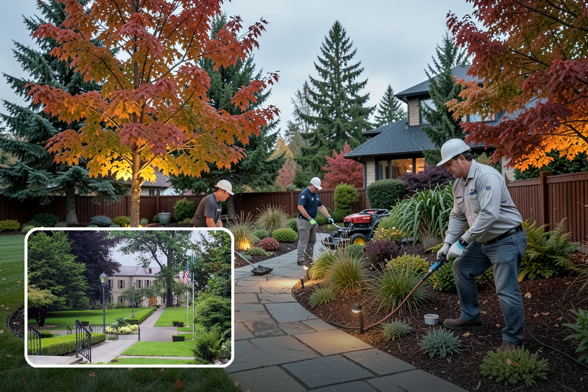 Lawn Edging in Woodinville, King County, WA - Sharp defined borders that frame the whole yard