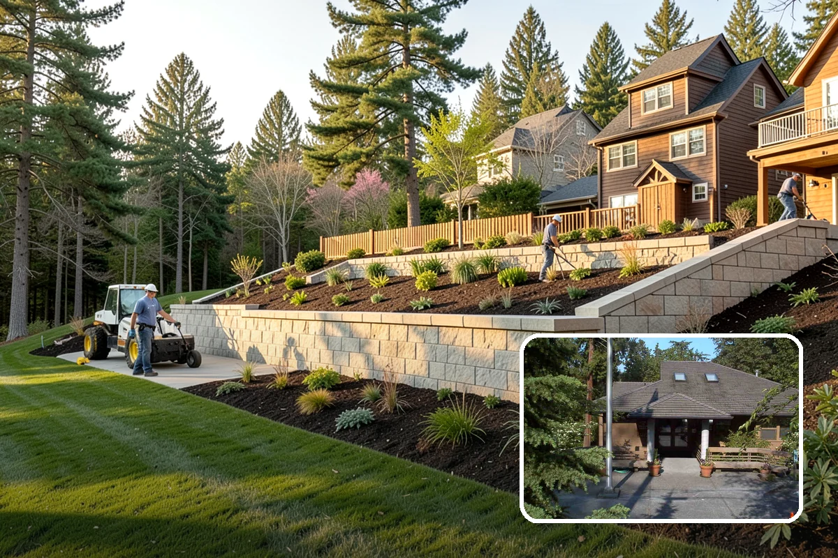 Lawn Edging in Yarrow Point, King County, WA - Sharp defined borders that frame the whole yard