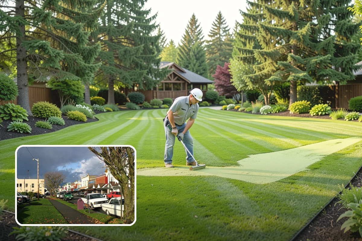 Lawn Fertilization in Arlington, Snohomish County, WA - Thicker greener grass that crowds out weeds