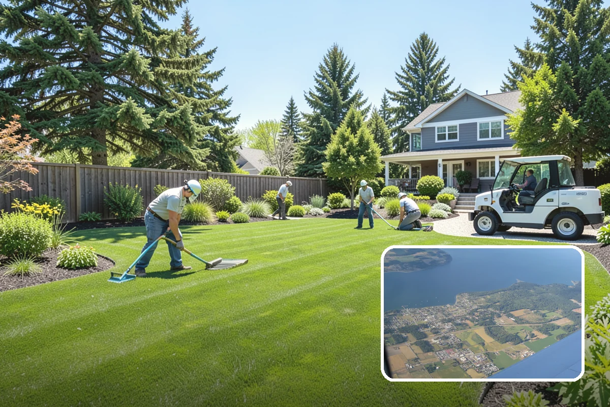 Lawn Fertilization in Coupeville, Island County, WA - Thicker greener grass that crowds out weeds