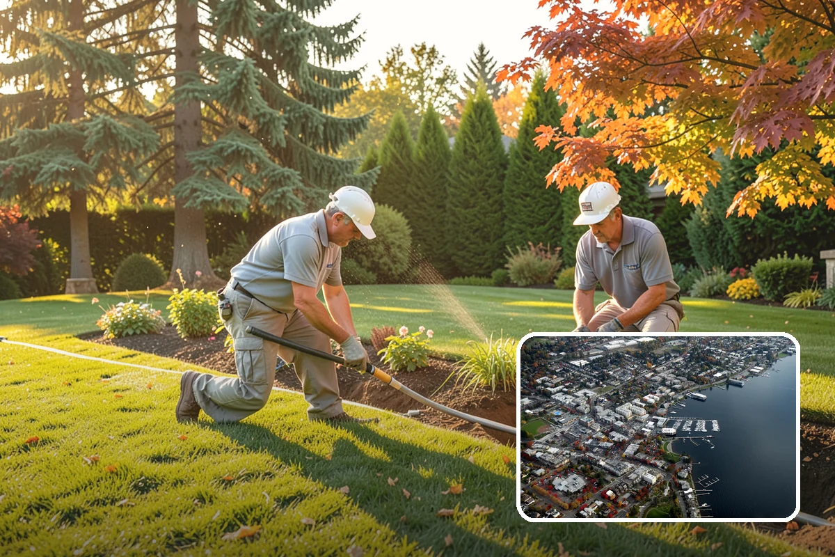 Lawn Fertilization in Kirkland, King County, WA - Thicker greener grass that crowds out weeds