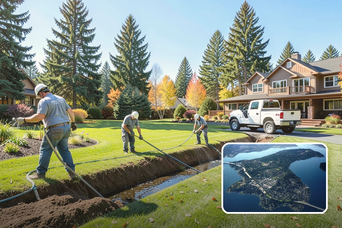 Lawn Fertilization in Mercer Island, King County, WA - Thicker greener grass that crowds out weeds